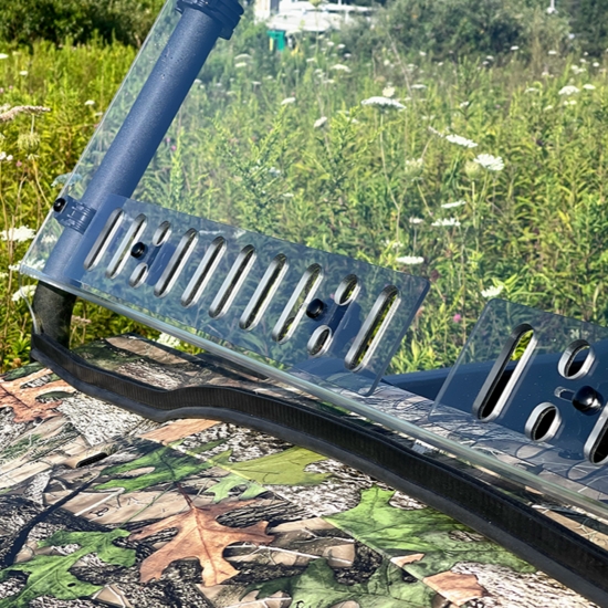 Spike Hard Coated Vented Front Windshield - Kawasaki Mule Pro-MX - alt image 0