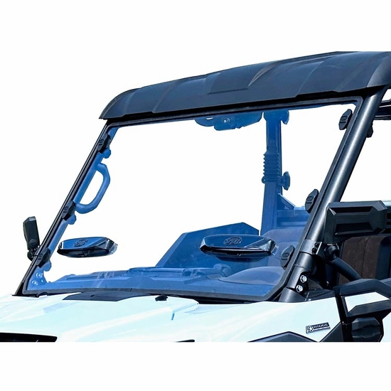 Spike Hard Coated Rapid Release Vented Front Windshield - Kawasaki Ridge - alt image 1