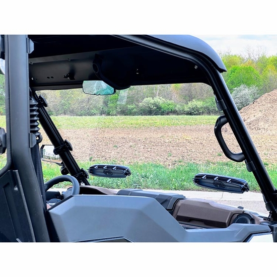 Spike Hard Coated Rapid Release Vented Front Windshield - Kawasaki Ridge - alt image 2
