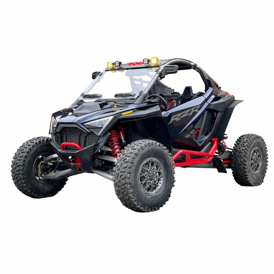 Spike Hard Coated Rapid Release Vented Front Windshield - Polaris RZR Pro-R