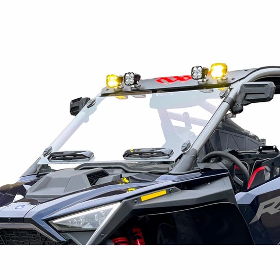 Spike Hard Coated Rapid Release Vented Front Windshield - Polaris RZR Pro-R - alt image 0