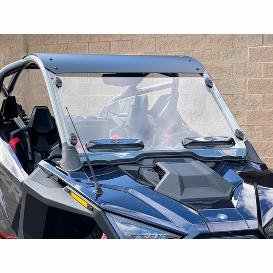 Spike Hard Coated Rapid Release Vented Front Windshield - Polaris RZR Pro-R - alt image 1