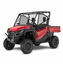 Spike Hard Coated Rapid Release Vented Front Windshield - Honda Pioneer 1000