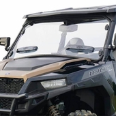 Spike Hard Coated Rapid Release Vented Front Windshield - Polaris General 1000, XP 1000