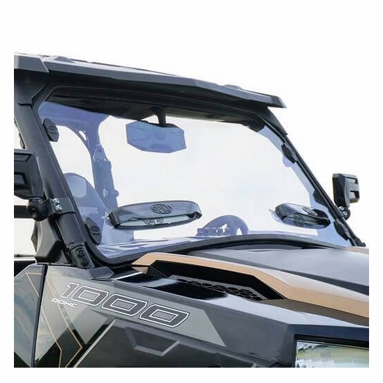 Spike Hard Coated Rapid Release Vented Front Windshield - Polaris General 1000, XP 1000 - alt image 1