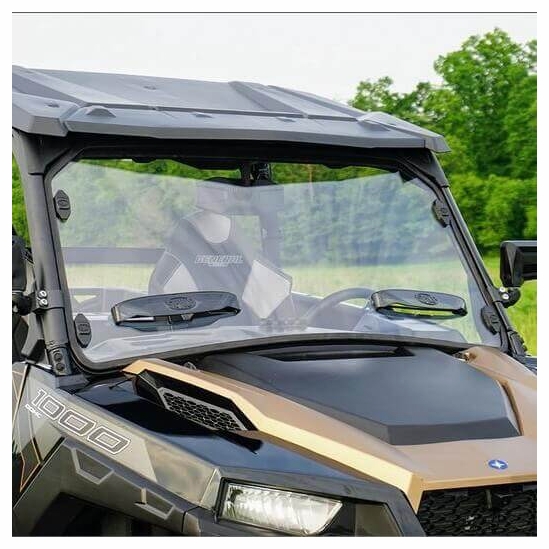 Spike Hard Coated Rapid Release Vented Front Windshield - Polaris General 1000, XP 1000 - alt image 2