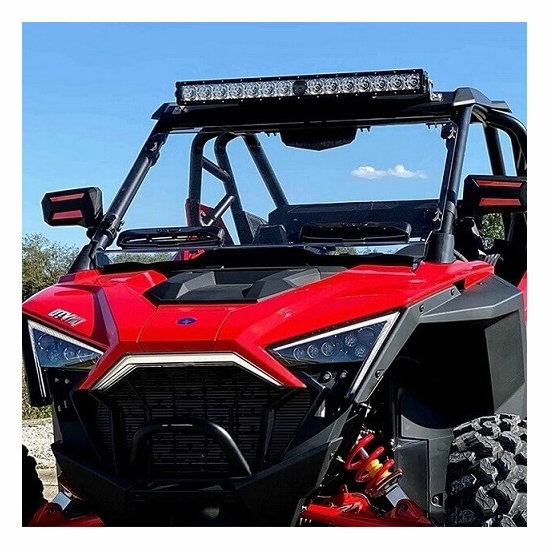 Spike Hard Coated Rapid Release Vented Front Windshield - Polaris RZR PRO XP, Turbo R - alt image 0