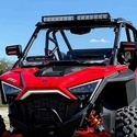 Spike Hard Coated Rapid Release Vented Front Windshield - Polaris RZR PRO XP, Turbo R