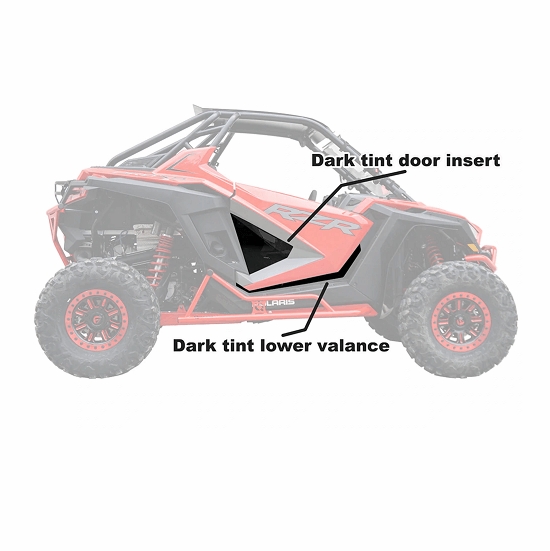 Spike Lower Door Inserts - Polaris RZR PRO XP - alt image 1
