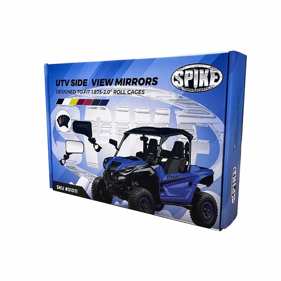 Spike Re-Flex Adjustable Side Mirror w/ 1.875-2 Inch Clamp - alt image 0