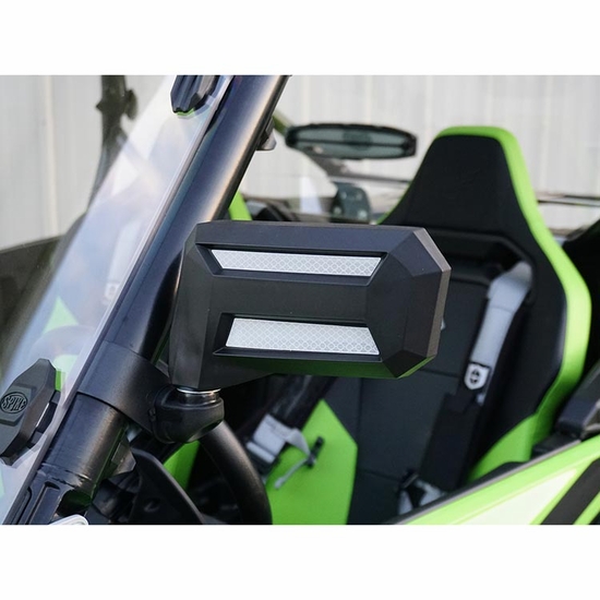 Spike Re-Flex Adjustable Side Mirror w/ 1.875-2 Inch Clamp - alt image 14