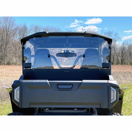 Spike Vented Rear Windshield - 2021-25 Yamaha Wolverine RMAX2, X2 - alt image 0