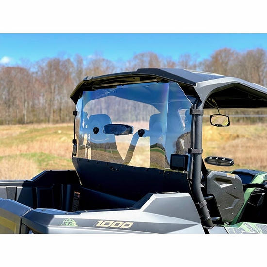 Spike Vented Rear Windshield - 2021-25 Yamaha Wolverine RMAX2, X2 - alt image 1