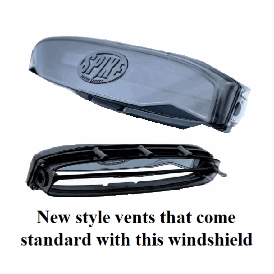 Spike Rapid Release Vented Rear Windshield - 2022-25 CF Moto UForce 600 - alt image 0