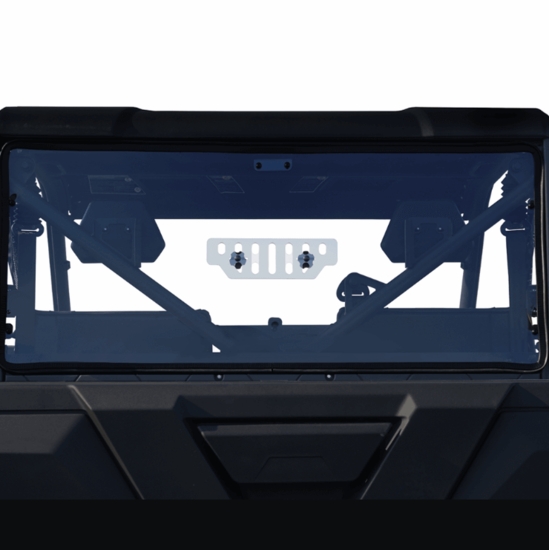 Spike Rapid Release Vented Rear Windshield - 2022-25 CF Moto UForce 600