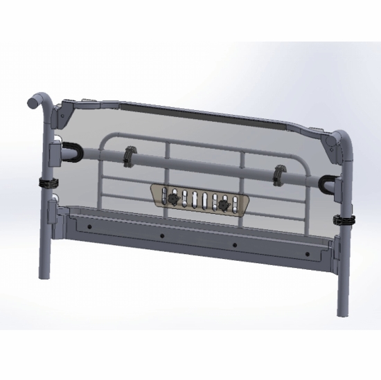 Spike Vented Rear Windshield - Kawasaki Mule Pro-MX - alt image 0