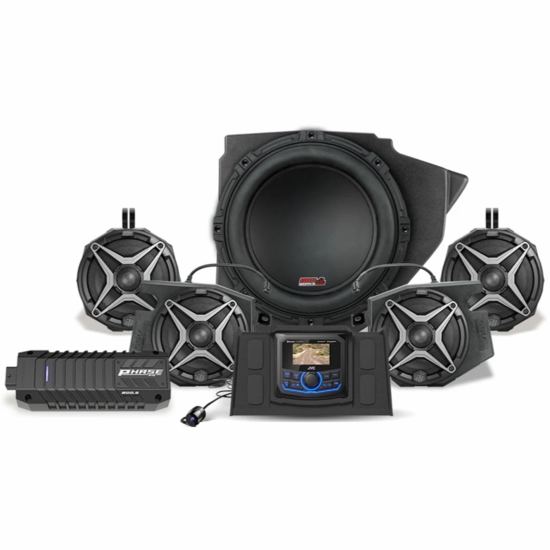 SSV Works A-Spec 5-Speaker Plug & Play Kit w/ JVC - 2014-23 Polaris RZR XP 1000, XP Turbo, 900