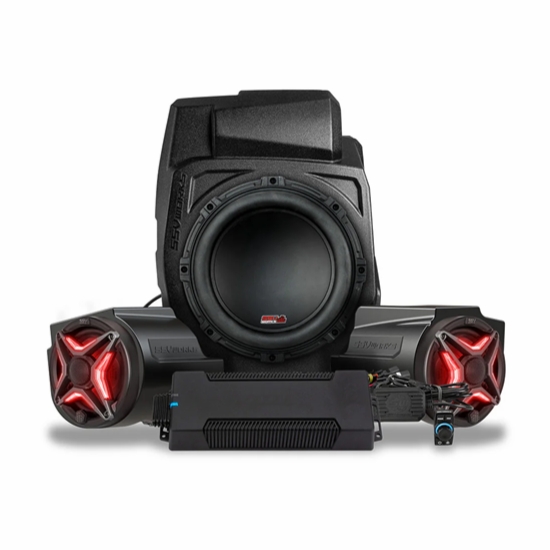 SSV Works Phase-3 V-Spec 3-Speaker System w/ JVC - 2020-24 Polaris RZR Pro XP, Turbo R, Pro R