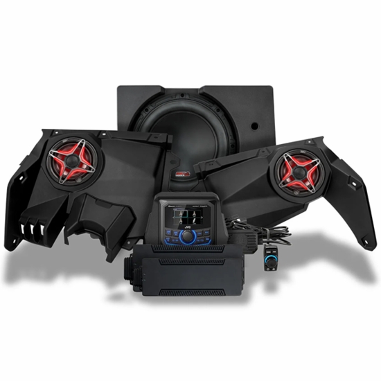 SSV Works Phase-3 V-Spec 3-Speaker System w/ JVC - Can Am Maverick X3