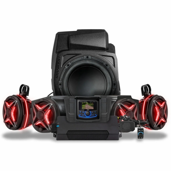 SSV Works Phase-5 V-Spec 5-Speaker System w/ JVC - 2020-24 Polaris RZR Pro XP, Turbo R, Pro R