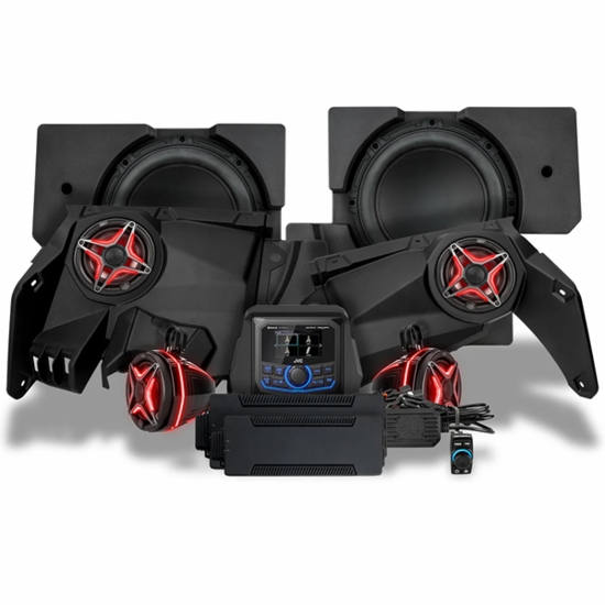 SSV Works Phase-5 V-Spec 6-Speaker System w/ JVC - Can Am Maverick X3