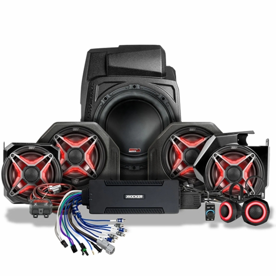 SSV Works Phase-5 V-Spec 7-Speaker Plug & Play Kit - 2025-26 Polaris RZR Pro R, Pro S, Pro XP with RC