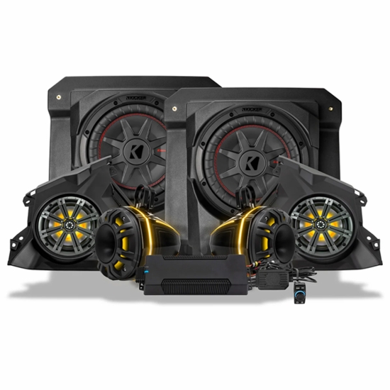 SSV Works Phase-6 K-Spec 6-Speaker Stereo System w/ Kicker Horns - Can Am Maverick R