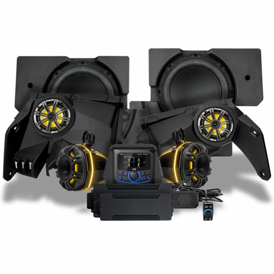 SSV Works Phase-6 K-Spec 6-Speaker System w/ JVC - Can Am Maverick X3