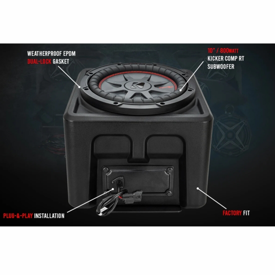 SSV Works Underseat Sub Enclosure w/ Optional Subwoofer - Polaris Ranger XP 1000 - alt image 1