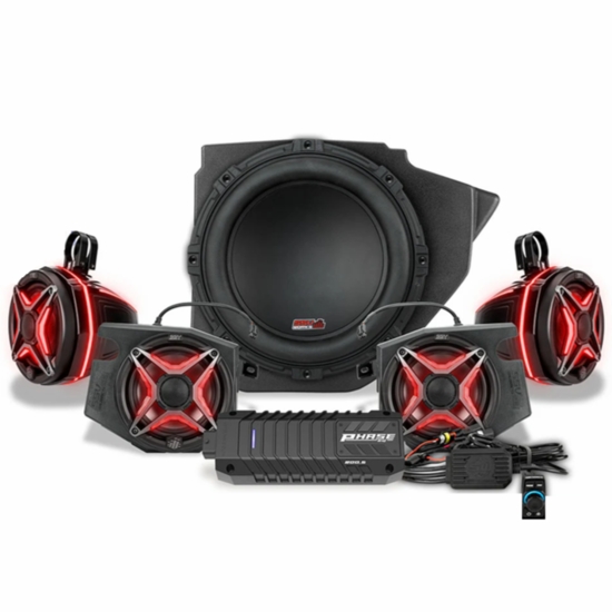SSV Works V-Spec 5-Speaker Plug & Play Kit - 2014-23 Polaris RZR XP 1000, XP Turbo, 900 w/ RC