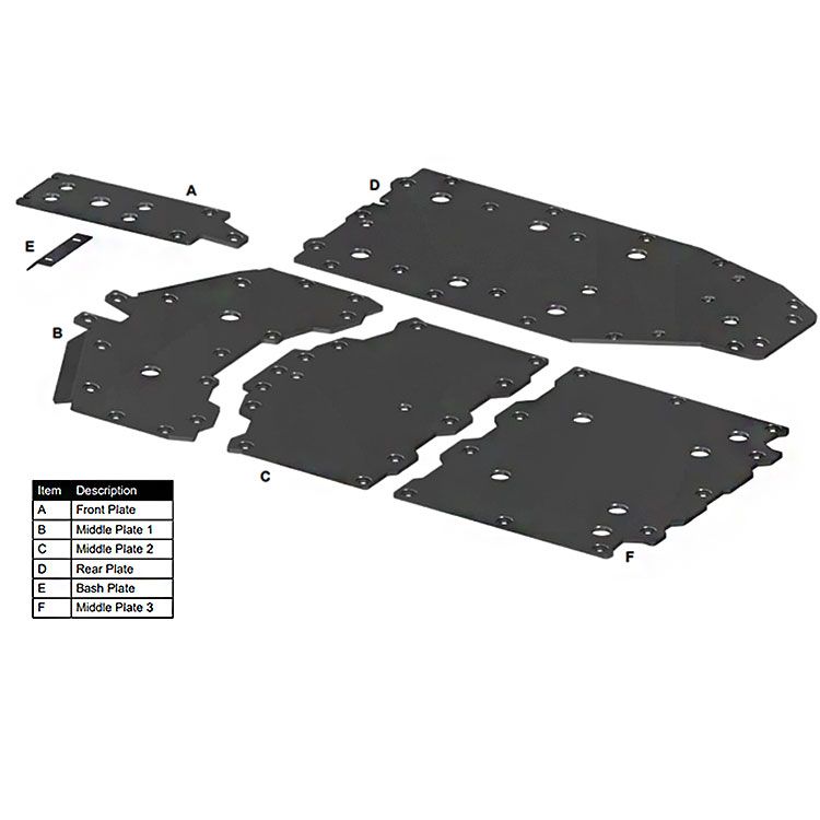 Kawasaki Teryx KRX 1000 4 Super ATV Skid Plate Side By Side Stuff