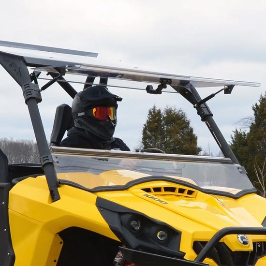 Can Am Commander Hard Coated Flip Up Windshield Side By Side Stuff