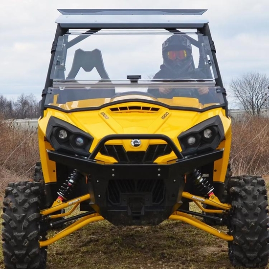 Can Am Commander Hard Coated Flip Up Windshield Side By Side Stuff