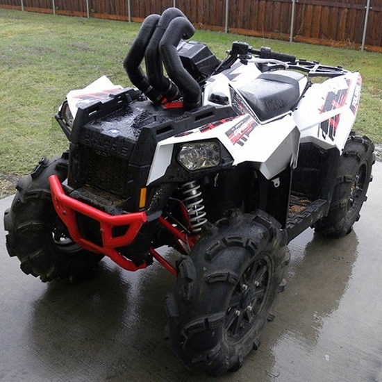Traditional Riser Snorkel Kit by Snorkel Your ATV - Polaris Scrambler XP 850, XP 1000