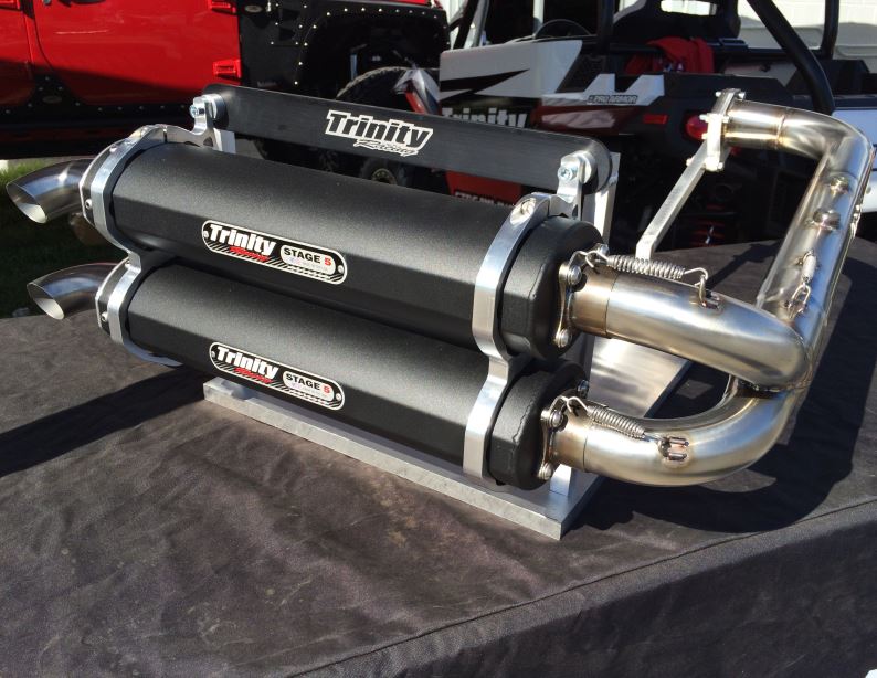 Trinity Dual Full Exhaust for Polaris RZR XP Turbo