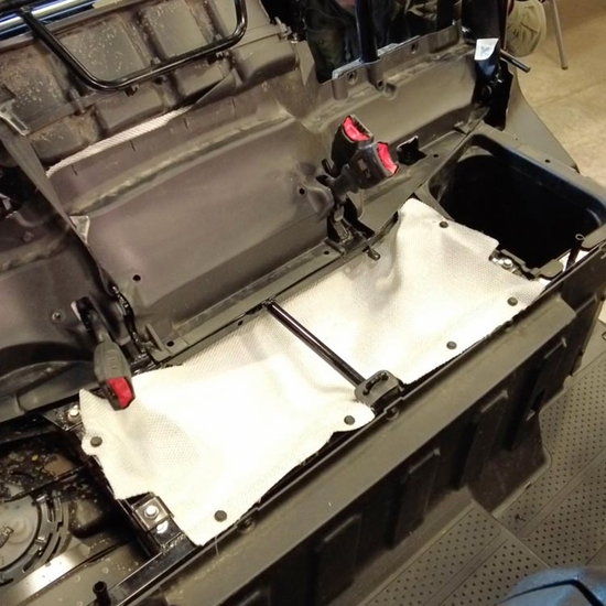 Under Seat Heat Shield Kit by Design Engineering - 2022-25 Honda Pioneer 1000 - alt image 6
