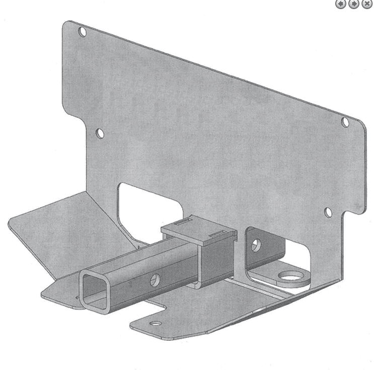 Kubota RTV X1100 Receiver Hitch Extension Side by Side Stuff