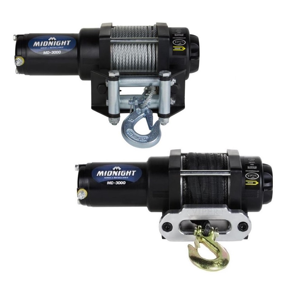 Viper Midnight 3000 lb. Winch Side by Side Stuff