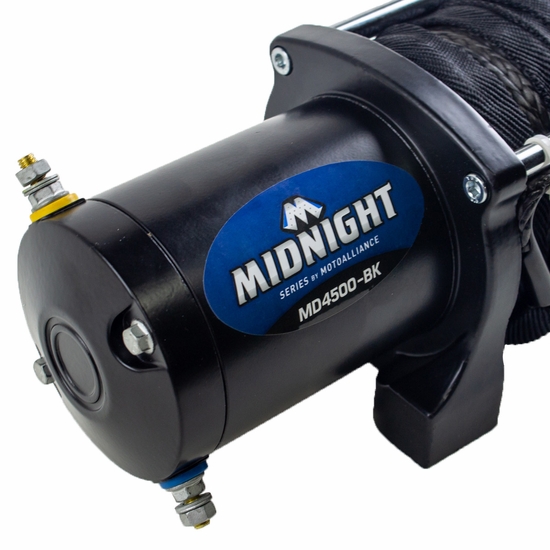Viper Midnight 4500 lb. Winch w/ 50 ft Black Rope - alt image 1