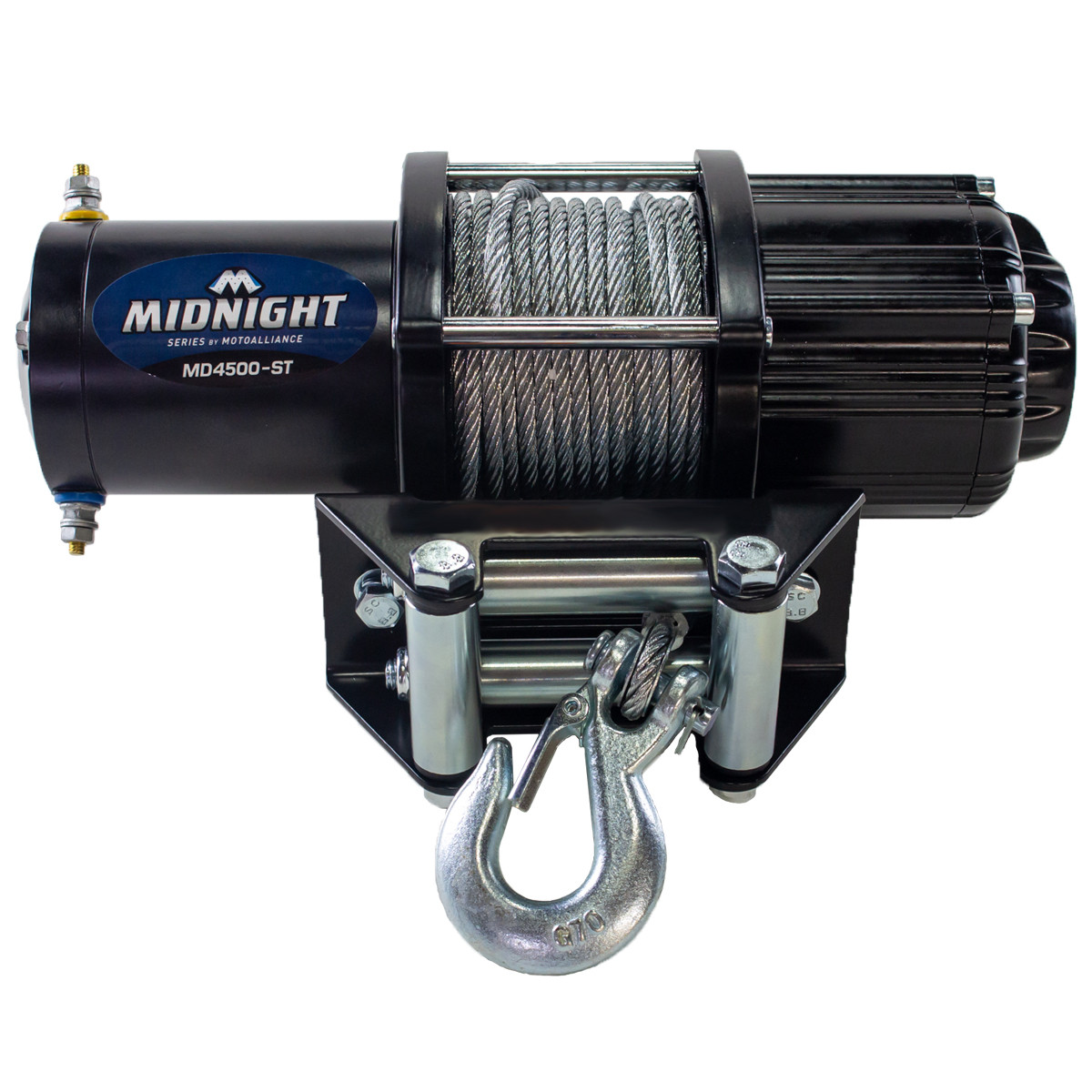 Viper Midnight 4500 lb. Winch w/ Steel Cable | Side By Side Stuff