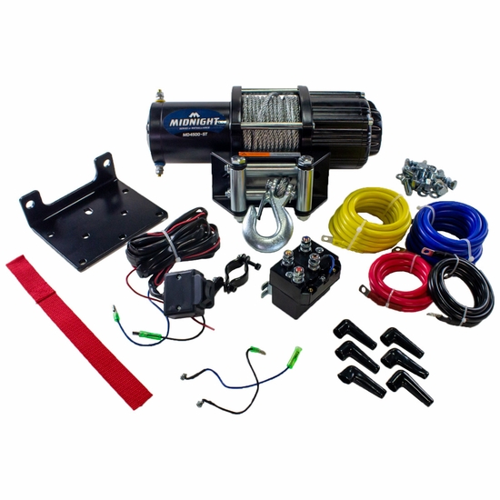 Viper Midnight 4500 lb. Winch w/ 50 ft Steel Cable - alt image 0