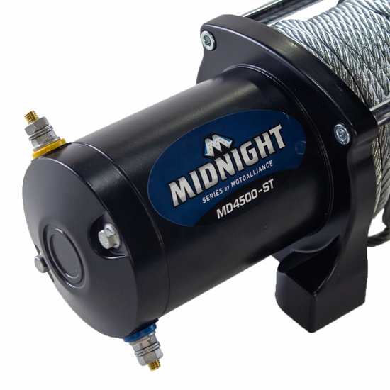 Viper Midnight 4500 lb. Winch w/ 50 ft Steel Cable - alt image 1