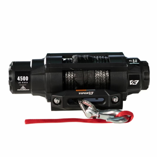 Viper V3 4500 lb. Wide Spool Winch w/ 60 ft Black Rope