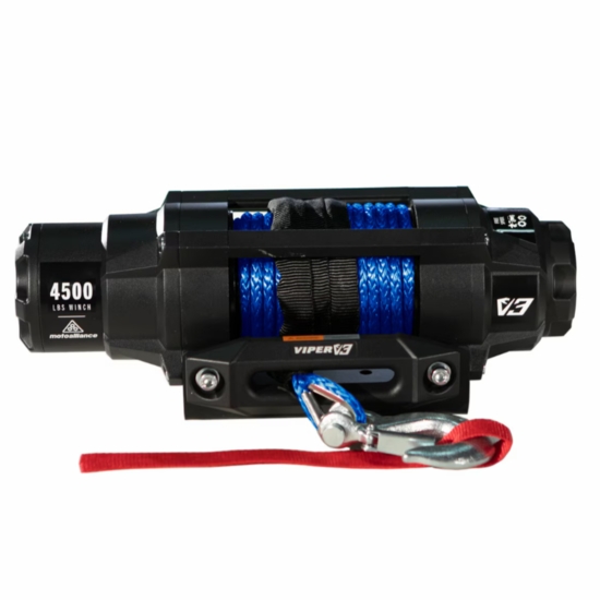 Viper V3 4500 lb. Wide Spool Winch w/ 60 ft Blue Rope