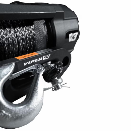 Viper V3 9000 lb. Winch w/ 40 ft Black Rope - alt image 2