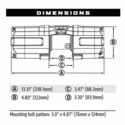 Warn Axon 3500-S Winch w/ Synthetic Rope