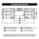 Warn Axon 5500 Winch w/ Wire Rope