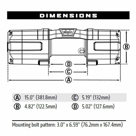 Warn Axon 5500 Winch w/ Wire Rope - alt image 2