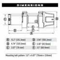Warn VRX 2500S Winch w/ Synthetic Rope