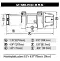 Warn VRX 3500S Winch w/ Synthetic Rope